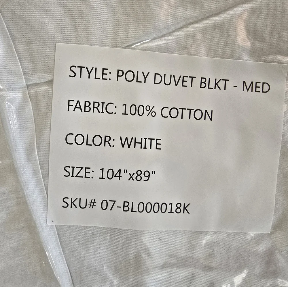 White Duvet Comforter